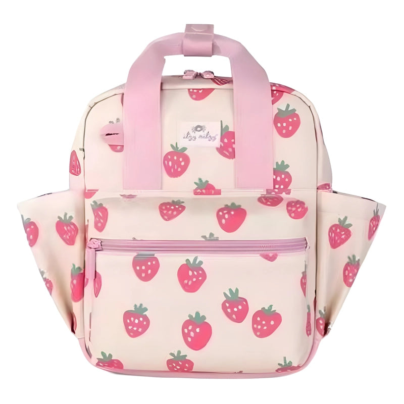 New Summer Cartoon Kindergarten Schoolbag Baby Backpack Small Strawberry Fresh Color Contrast Backpack Children’s Bag
