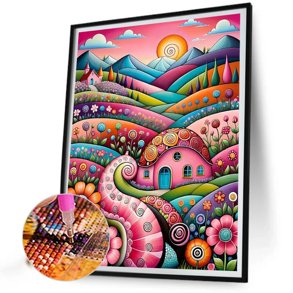 Partial AB Diamond Painting - Full Square Drill - Colorful Flower(Canvas|45*55cm)