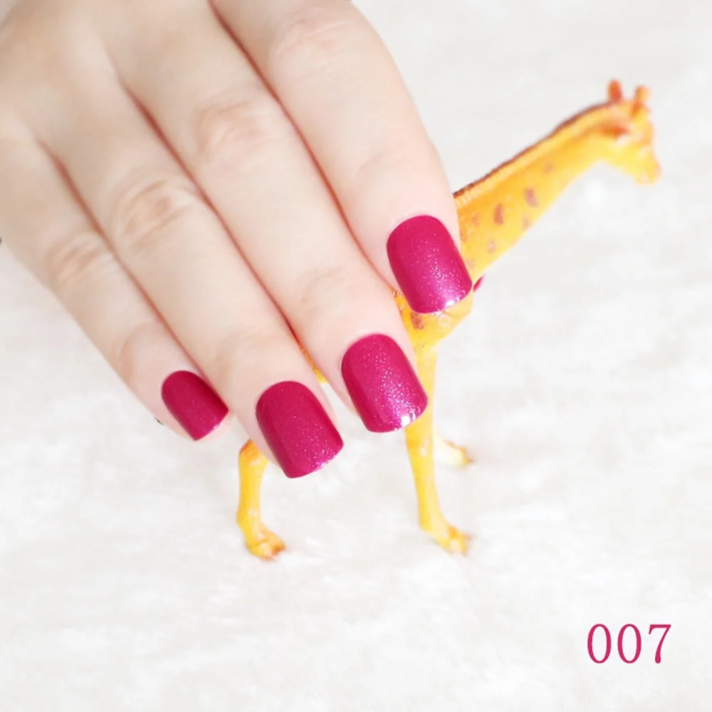 Pure Light Pink Artificial Nails Candy Short Full Cover Tips Easy DIY Acrylic False Nail Manicure Accessories Salon Product F28-Nail Inspo