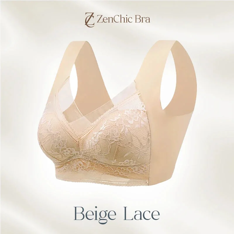 Lace anti-exposure seamless bra