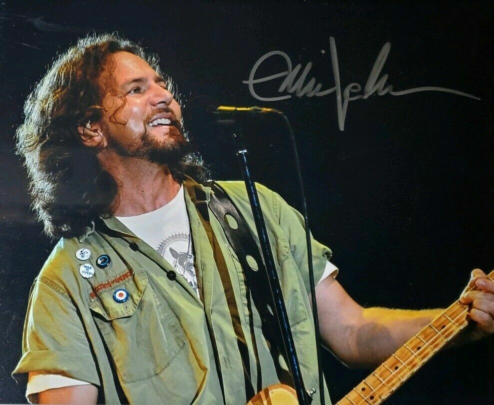 Eddie Vedder Autographed Signed 8x10 Photo Poster painting ( Pearl Jam ) REPRINT