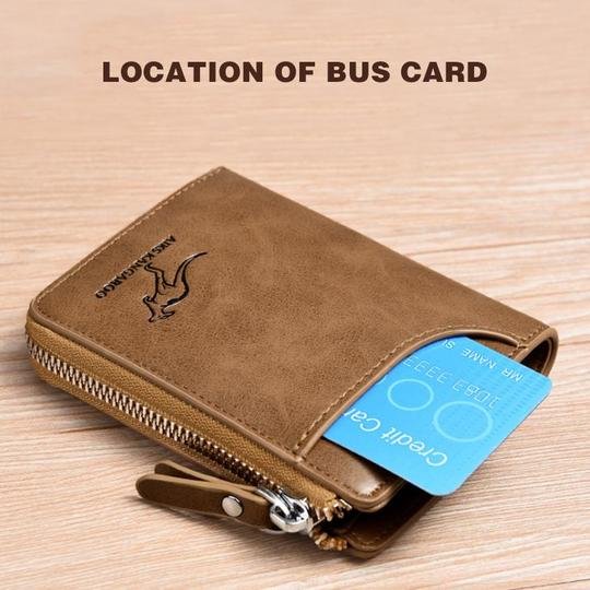 Men’s RFID Blocking Wallet with Large Capacity