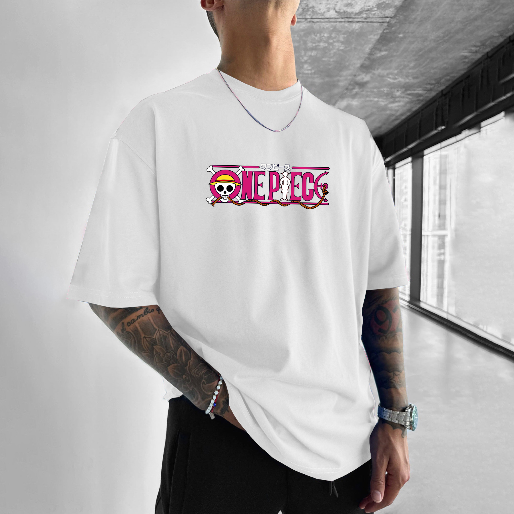Unisex Casual Anime Print T-Shirt