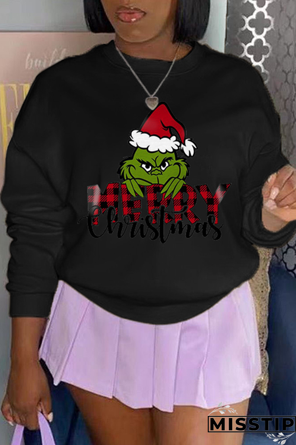 Black Casual Vintage Print Patchwork Letter O Neck Tops