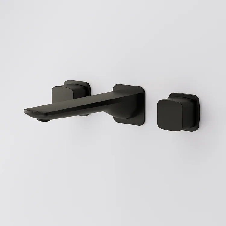 EVERSTEIN Wall Mount Bathtub Faucet Matte Black SFS-1315T-BK