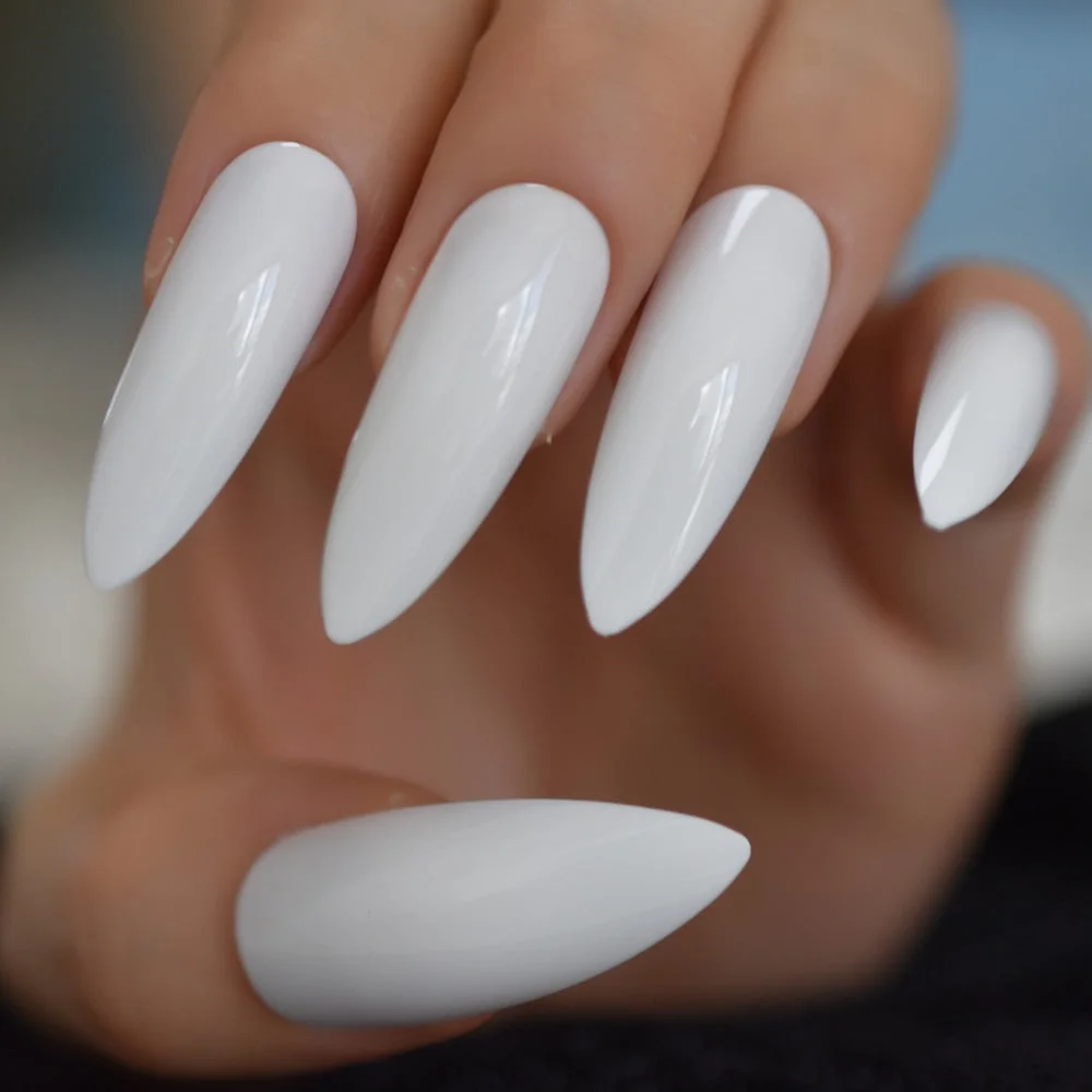 Classic Extra Long Coffin Nails Pure Black Elegant Shiny Ballet Fake Nails Artificial Acrylic Press On Nails Supplying Gelx Nail-Nail Inspo