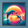 (40*40cm)Dolphin - Full Round Drill Diamond Painting