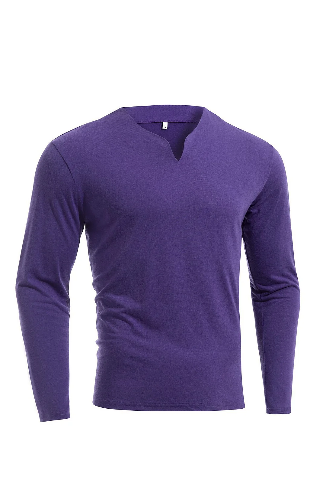 Uveng Uveng New Hot Fitness Plus-Size Sports T-Shirt Men's Elastic Comfortable Long-Sleeved Autumn V-Neck