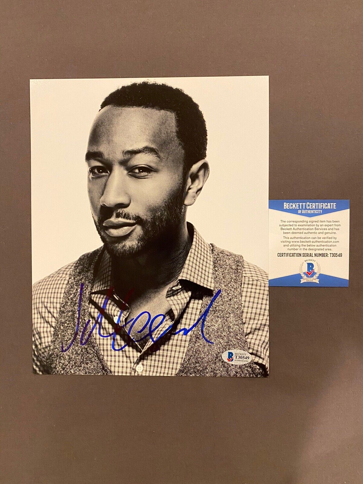 BECKETT COA! JOHN LEGEND Signed Autographed 8x10 Photo Poster painting ALL OF ME R&B Singer