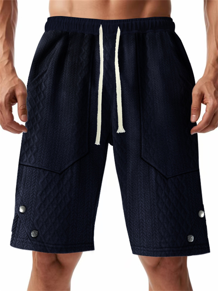 Men's Jacquard Casual Shorts Summer New Five Pants