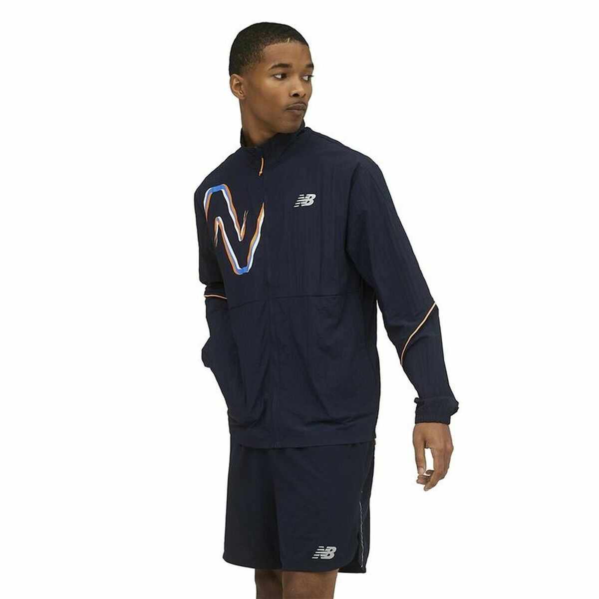 Windcheater Jacket New Balance Dark blue - sale.kim -  endless selection of finest brands