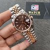 Rolex DateJust 41 m126331-0002 Two Tone Rose gold on Jubilee with Chocolate Dial Super clone