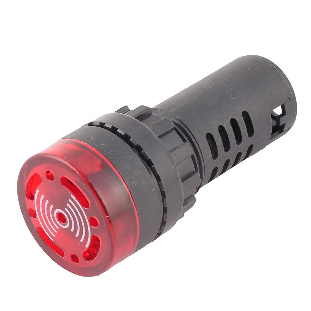 AC / DC 12V24V36V48V220V Flash Buzzer Intermittent Sound and light 12V Buzzer Sound LED Flash Alarm AD16-22SM