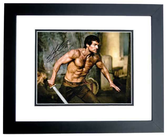 Henry Cavill Signed - Autographed Immortals Shirtless 11x14 Photo Poster painting FRAMED