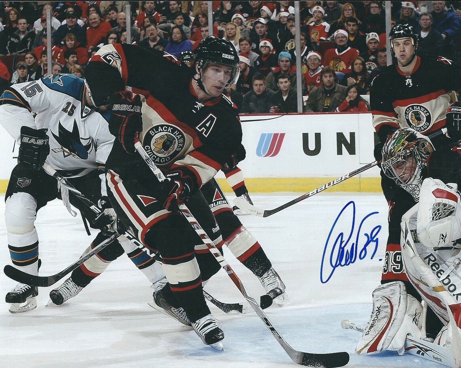 Signed 8x10 CRISTOBAL HUET Chicago Blackhawks Autographed Photo Poster painting - COA