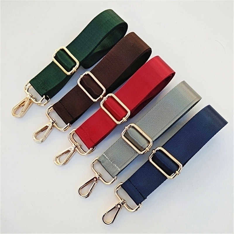 Solid Color Long Shoulder Strap Adjustable Replacement Bag Strap