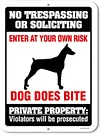 Protected by the dog - Vintage Metal Signs(12*16Inch) - Warning