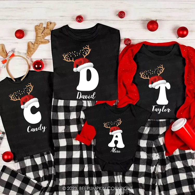Personalized Christmas Gift Family Matching Shirts Beepumpkin
