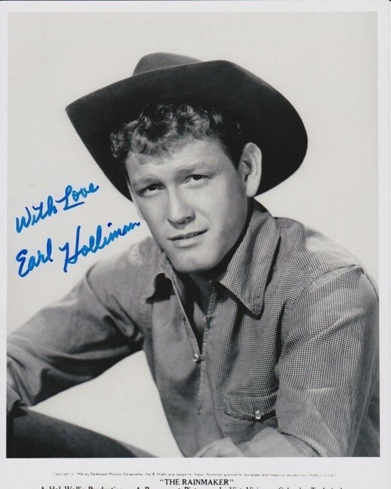 Earl holliman signed autographed the rainmaker jim curry Photo Poster painting