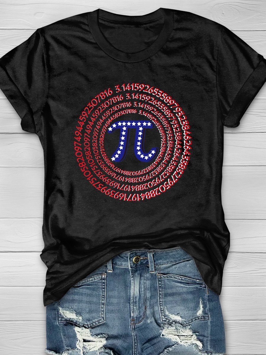 Pi Day Math Teacher Print Short Sleeve T-shirt
