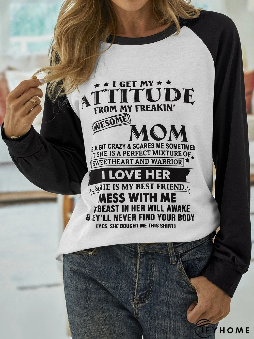 Crew Neck Regular Fit Casual Sweatshirt | IFYHOME