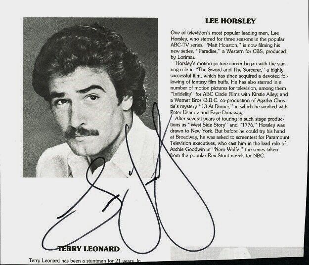 LEE HORSLEY / JENILEE HARRISON Autographs