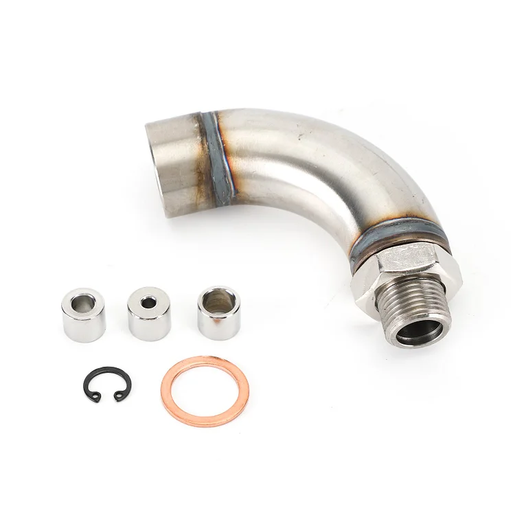 M18X1.5 J Style O2 Oxygen Sensor Angled Extender Spacer Kit