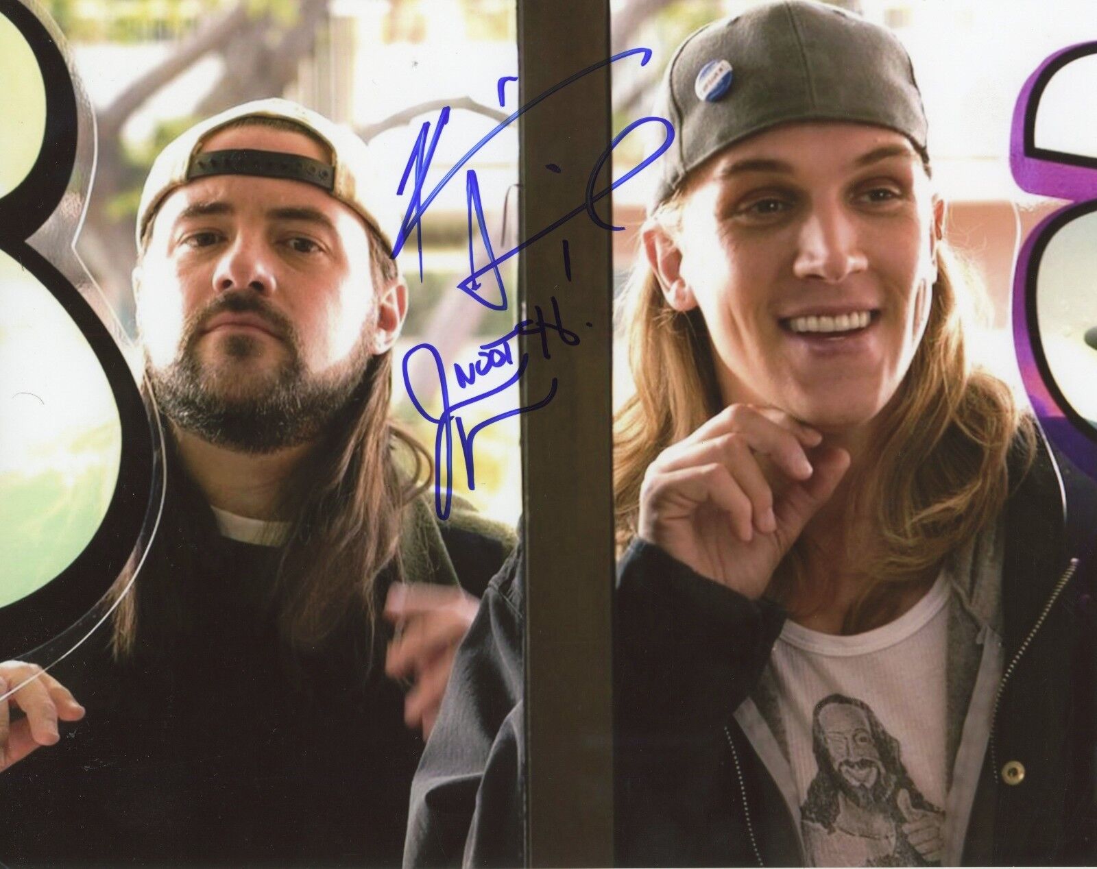 ~~ KEVIN SMITH & JASON MEWES Authentic Hand-Signed CLERKS 2