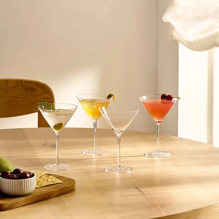 Lucent Martini Glasses, Set of 4