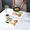2Pcs Artistic Pattern Diamond Painting Placemat DIY Art Placemat for Table Decor
