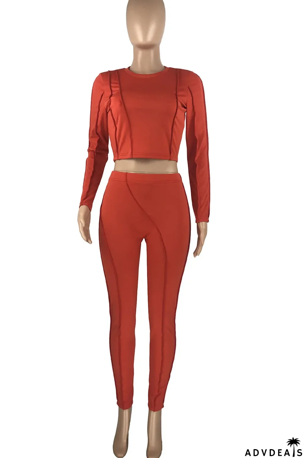 Black Casual Solid Hollowed Out Split Joint Frenulum O Neck Long Sleeve Two Pieces