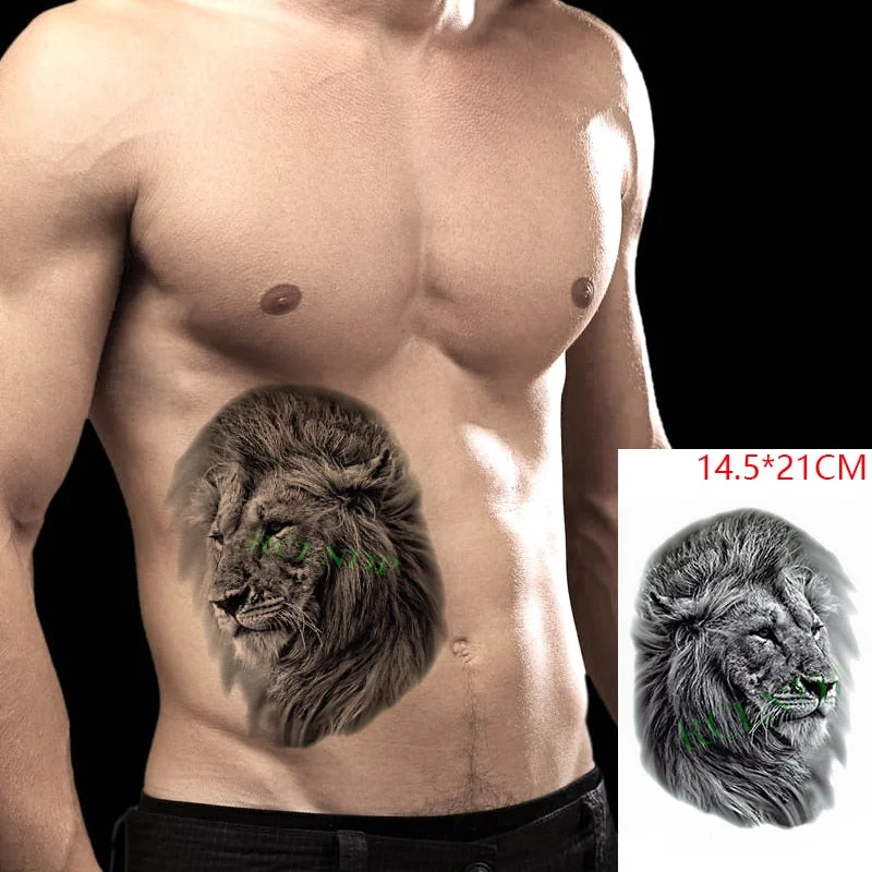 Waterproof Temporary Tattoo Sticker goat sheep head fake tatto flash tatoo tatouage Stickers hand arm back for girl women men