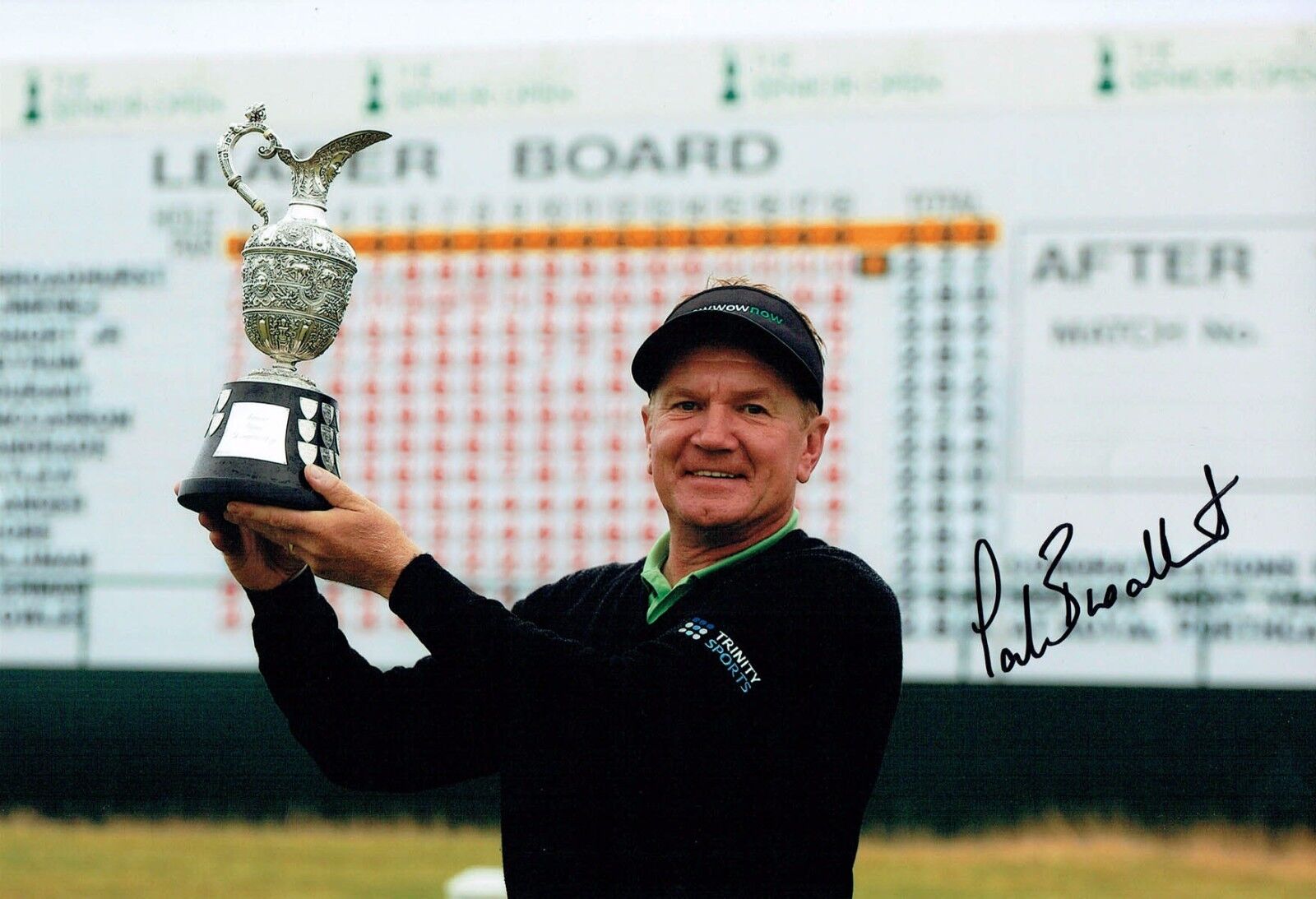 Paul BROADHURST SIGNED AUTOGRAPH 12x8 Photo Poster painting 2 AFTAL COA Golf Seniors Winner