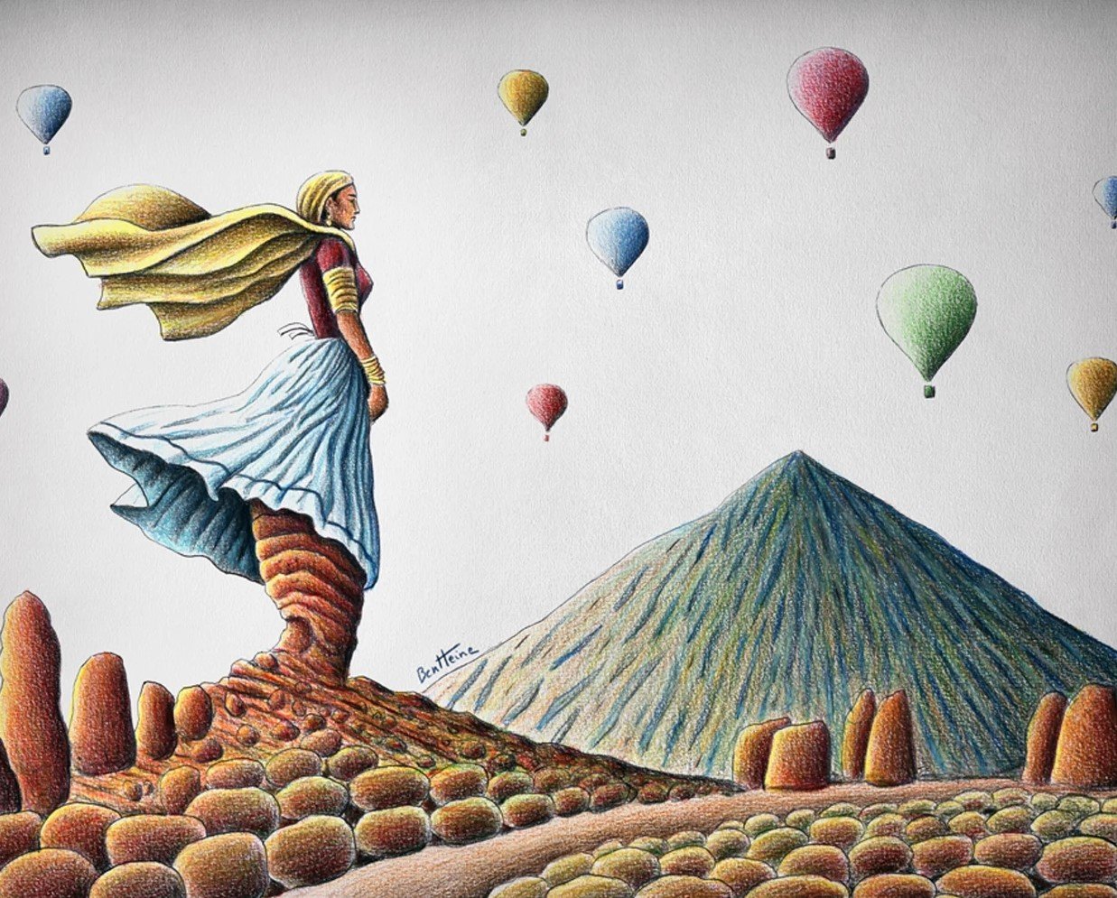 

Mountain Lady – Paint By Numbers - 40*50CM, 501 Original