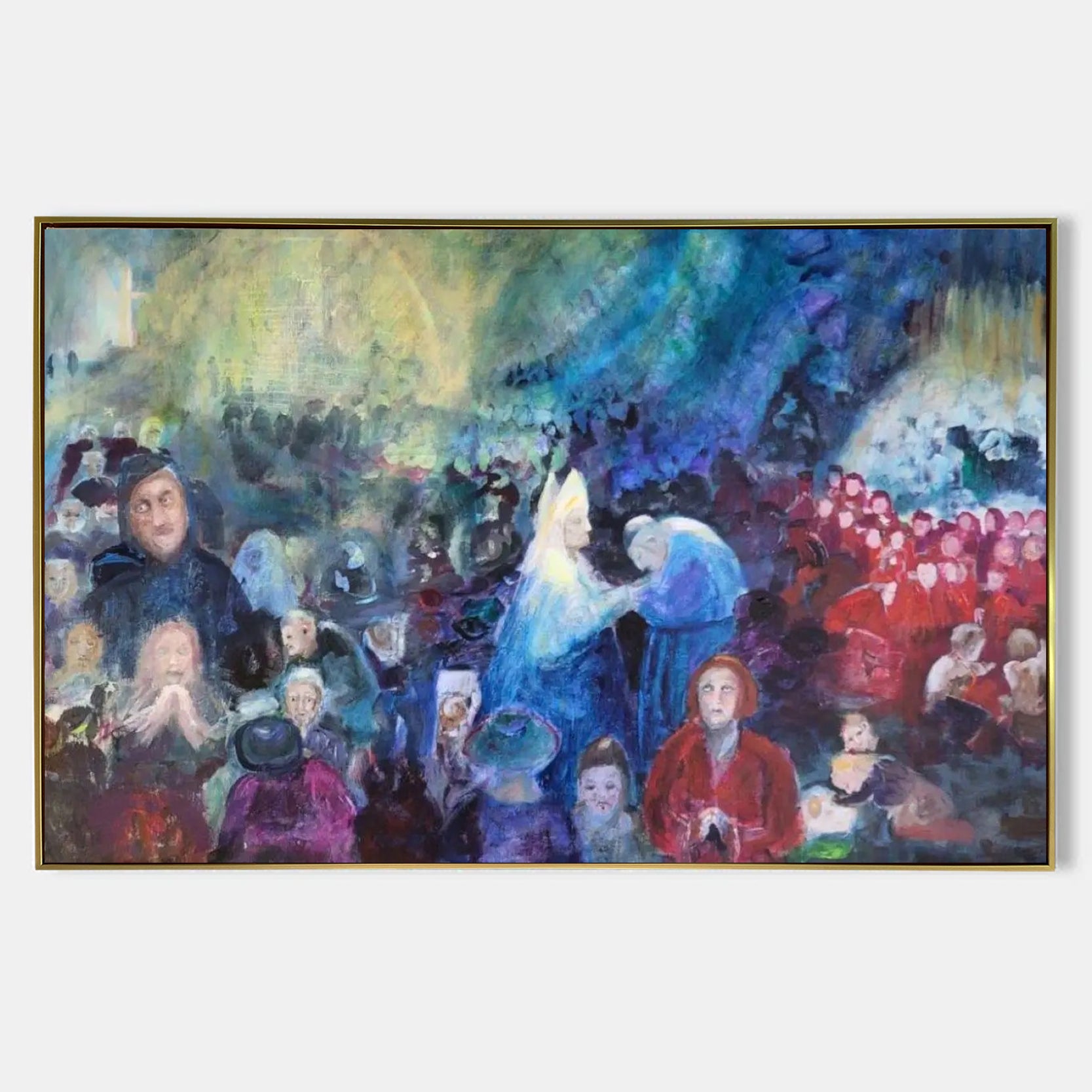 Arabelart Religious ecstasy / Framed Canvas Art / Hand-Painted Masterpiece / AR1522