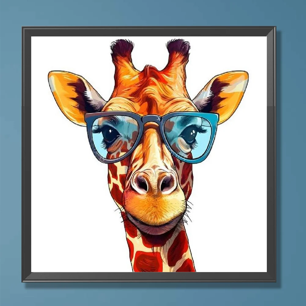 Diamond Painting - Full Round Drill - Giraffe(Canvas|30*30cm)
