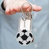 DIY Full Beads Football Printed Cross Stitch Embroidery Keychains Pendants