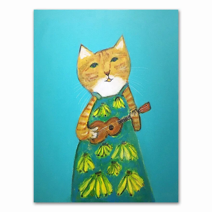 Cartoon Cat Posters And Prints Canvas Oil Painting Wall Art Pictures For Living Room Kid's Bedroom Nursery Cuadros Home Decor