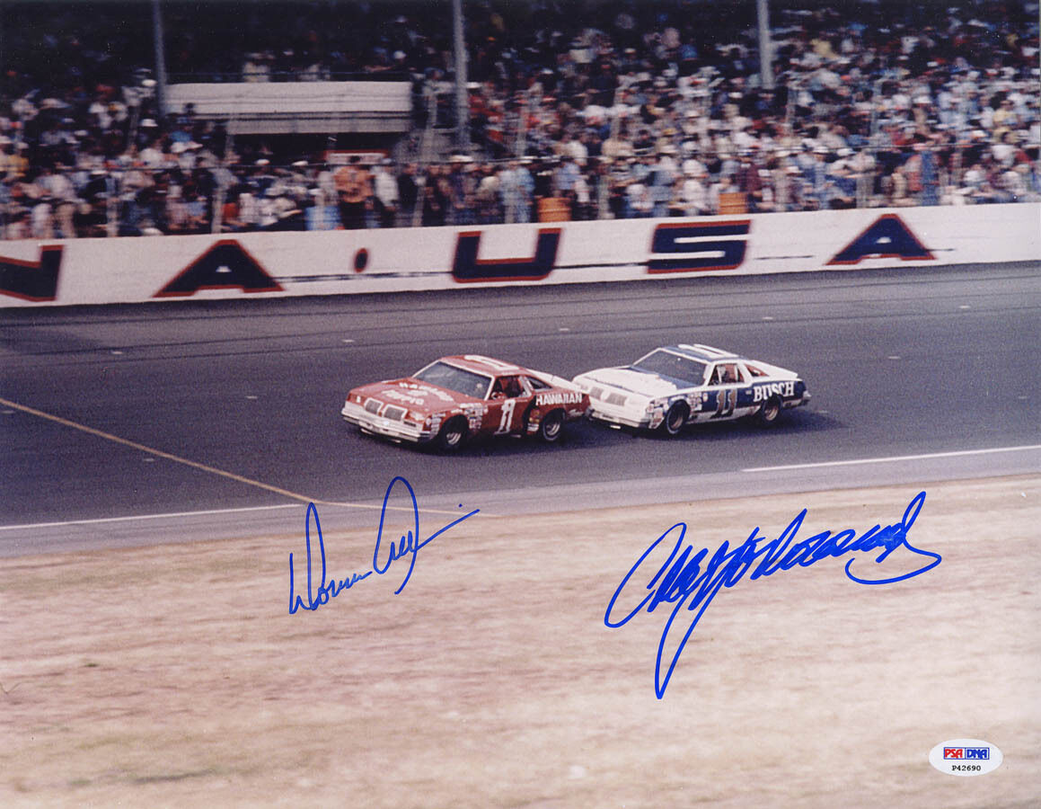 Cale Yarborough & Donnie Allison SIGNED 11x14 Photo Poster painting NASCAR PSA/DNA AUTOGRAPHED