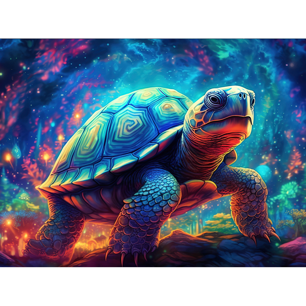 Mysterious Turtle 40*30CM (Canvas) Full Round Drill Diamond Painting gbfke