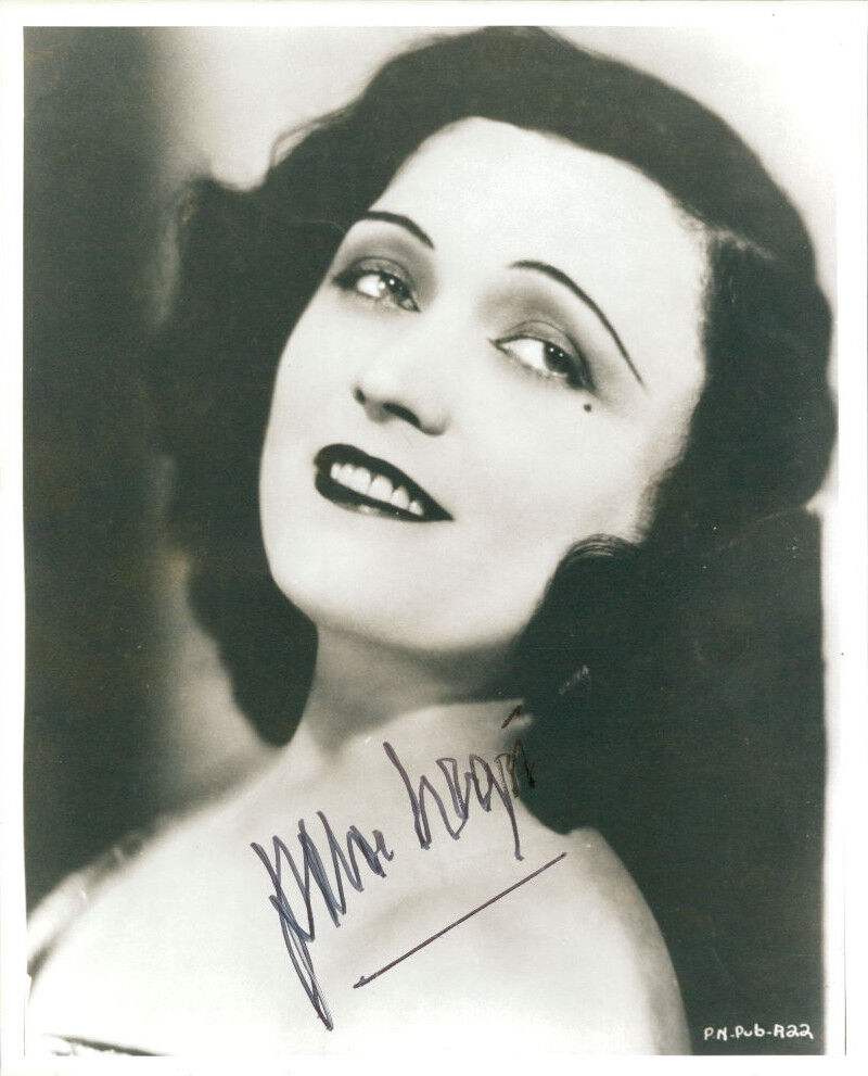 Pola Negri (Vintage) signed Photo Poster painting COA