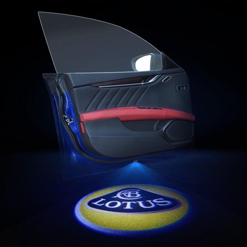 2pcs LED Car Door Courtesy Projector Laser Ghost Shadow Light For LOTUS Logo voiturehub dxncar