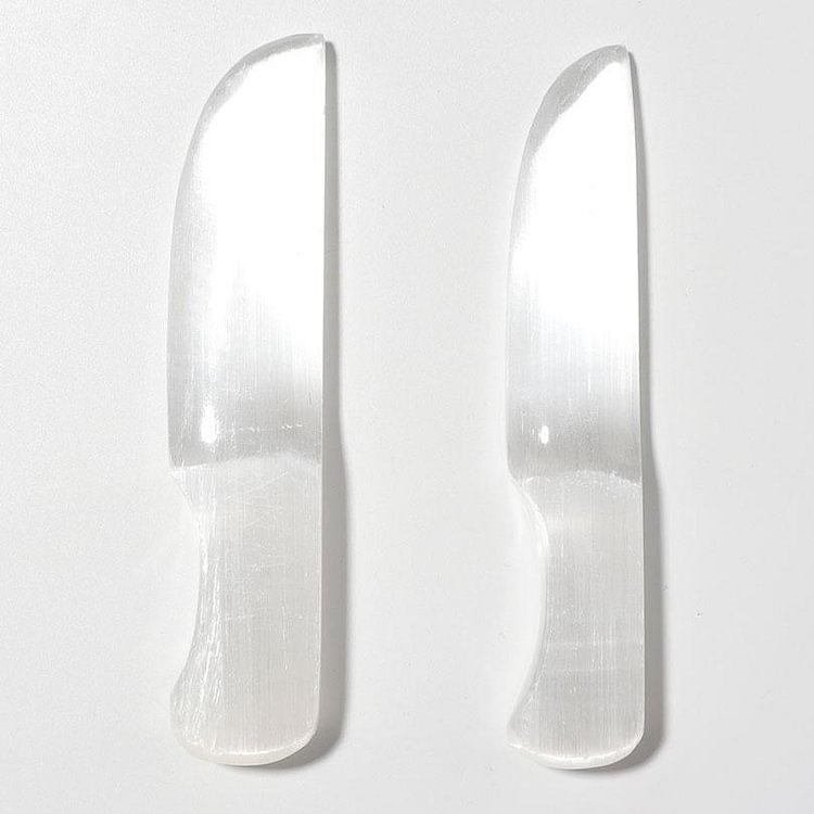 5.5" Selenite Knife Crystal Carving Model Bulk
