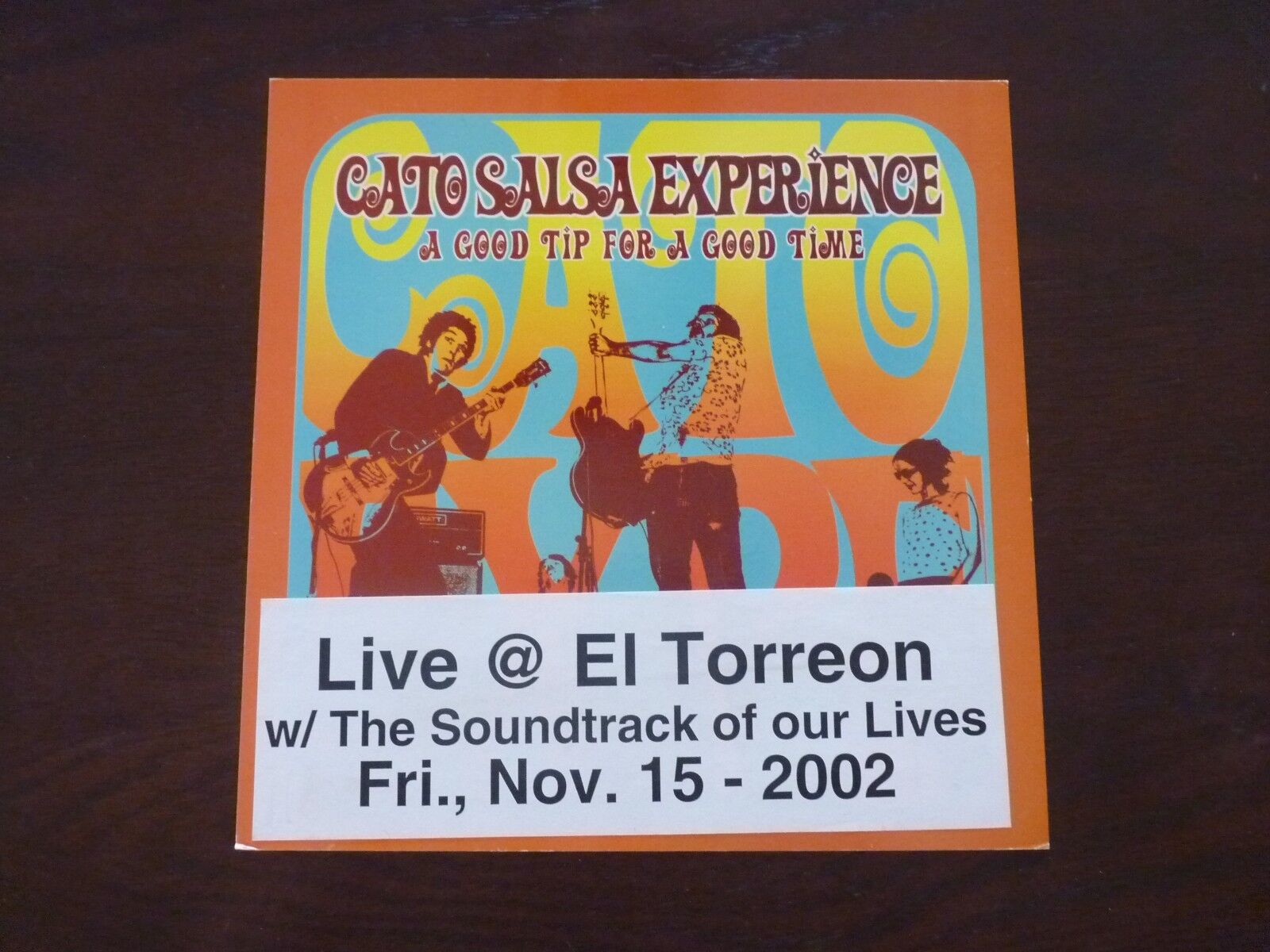 Cato Salsa Experience Good Tip Time Promo LP Record Photo Poster painting Flat 11x11 Poster