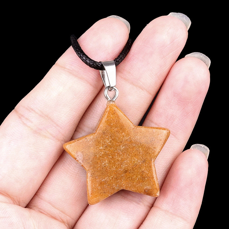 1 Piece Semi-precious Stone Star Jewelry Accessories Pendant
