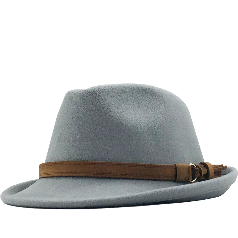 Multicolor Woolen Warm Hat British Retro Jazz Hat
