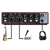 MD22 Audio Sound Card 48V Phantom Power USB Audio Interface for Guitar Recording