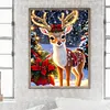 Christmas Deer-Full Round Diamond Painting 30*40CM