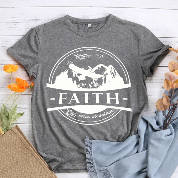 PSL-Faith can move mountain T-Shirt Tee -00828