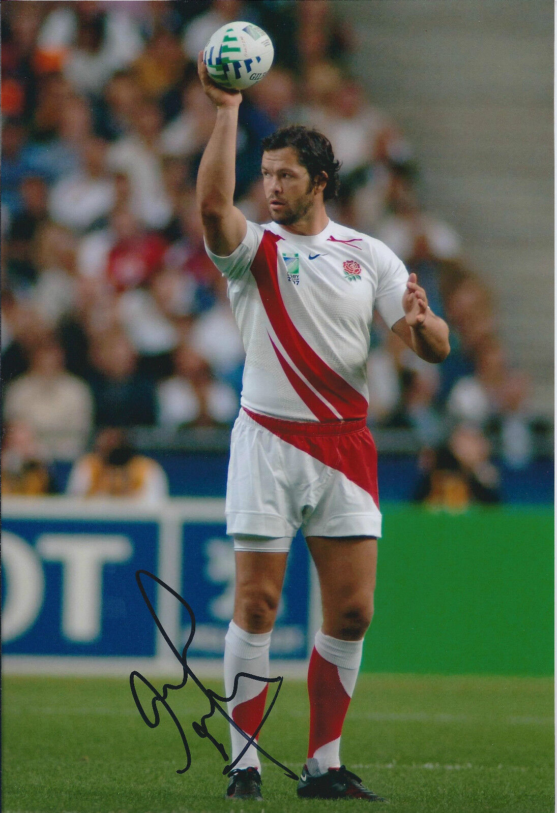 Andy FARRELL Signed Autograph 12x8 Photo Poster painting AFTAL COA RUGBY Union ENGLAND